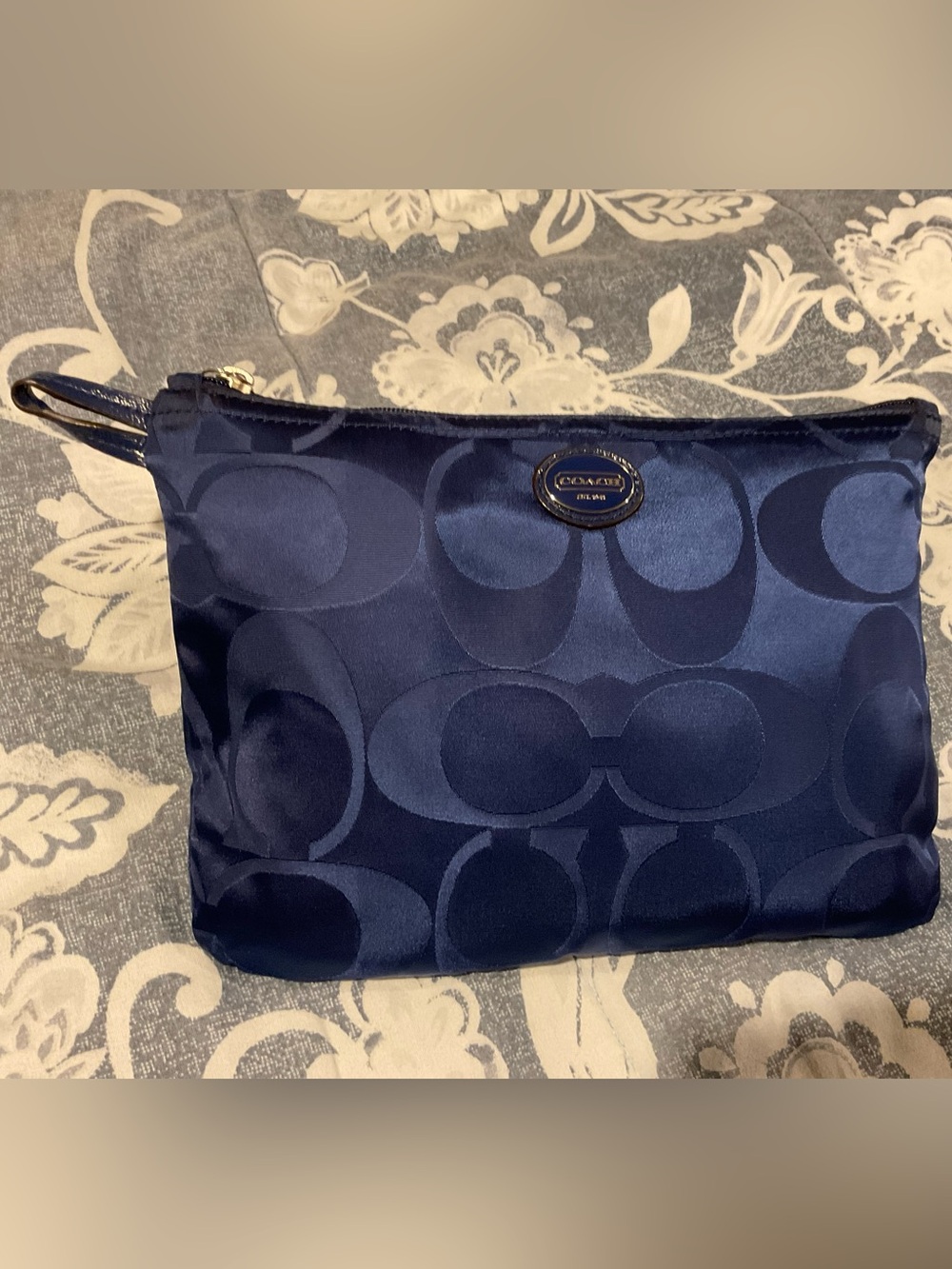 Coach Packable Navy Tote with Pouch